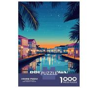 Puzzles for Adults 1000 Pieces Bridgetown Barbados Travel Jigsaws for Adults Brain Teaser Game Analysis And Logic Unique Birthday And Xmas Gifts 70x50cm/1000pcs