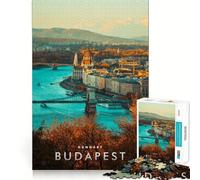 Puzzles for Adults 1000 Pieces Budapest Hungary Exact Edge Art Creative Skill Toy Cozy Time Game Christmas Art Piece (38x26cm)