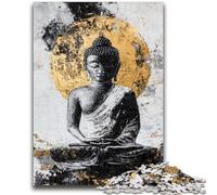 Puzzles for Adults 1000 Pieces Buddha Oil Painting Challenging To Complete But Fun And Humorous Unique Birthday And Gifts 26x38cm