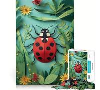Puzzles for Adults 1000 Pieces Bug Paper Craft Exact Edge Art Creative Skill Toy Cozy Time Game Christmas Art Piece (38x52cm)