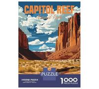 Puzzles for Adults 1000 Pieces Capitol Reef National Park Adult Jigsaw Puzzle Hands-on Game Staycation Kill Time Challenging Game Gifts 70x50cm/1000pcs