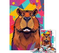 Puzzles for Adults 1000 Pieces Capybara Portrait Learning Educational Toys Brain Teaser Game for The Whole for Women Men (Size 38x52cm)