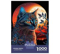 Puzzles for Adults 1000 Pieces Cat Art Series Style 3 Puzzles for Adults Brain Teaser Game Home Decoration Fun Activities at Home 38x26cm/1000pcs