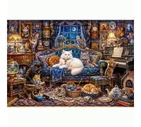 Puzzles for Adults 1000 Pieces - Cat Tales Challenging Jigsaw Puzzle with HD Poster,Fun Family Puzzle Game,Unique Gift for Puzzle Lovers