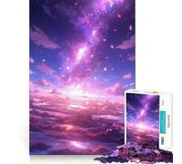 Puzzles for Adults 1000 Pieces Celestial Bloom Clean Cut Piece Brain Skill Play Free Time Game Christmas Art Piece (38x26cm)