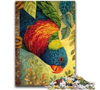 Puzzles for Adults 1000 Pieces Cheeky Rainbow Bird Puzzles for Adults,Stress Reliever Difficult Challenge Home Decoration Toys (75x50cm)
