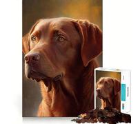 Puzzles for Adults 1000 Pieces Chesapeake Bay Retriever Premium Cut Play Smart Brain Toy Idle Fun Time Xmas Art Gift (50x75cm)
