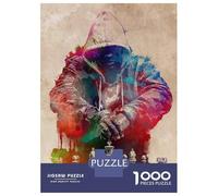Puzzles for Adults 1000 Pieces Chess Player Watercolor Art Jigsaws for Adults Brain Teaser Game Pattern Assembly Challenging Game Gifts 70x50cm/1000pcs