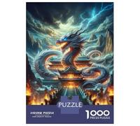 Puzzles for Adults 1000 Pieces Chinese Dragon Temple Jigsaws for Adults Brain Teaser Game Analysis And Logic Unique Birthday And Xmas Gifts 52x38cm/1000pcs