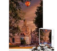 Puzzles for Adults 1000 Pieces Church of Our Lady, Dresden, Germany Educational Games Staycation Kill Time Anti-Stress Toys for Birthday, Chrismas (38X52cm)