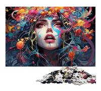 Puzzles for Adults 1000 Pieces Color Beautiful Woman Precision Cut Jigsaw Puzzle Is Ideal As Gifts for The Whole Family 1000pcs(38x26cm)