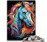 Puzzles for Adults 1000 Pieces Color Horse for Ages 14 And over Fun Games Fun Activities at Home, Birthday Gifts, Travel Gifts 38x26cm