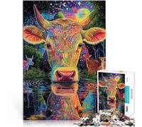 puzzles for adults 1000 pieces Color painting cow Help the brain exercise addictive toys to cultivate patience great gift 50x70cm