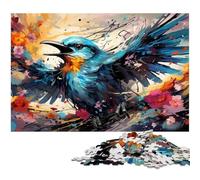 Puzzles for Adults 1000 Pieces Colorful Bluebird Art Precision Cut Jigsaw Puzzle Is Ideal As Gifts for The Whole Family 1000 PCS(38x26cm)