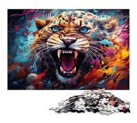 Puzzles for Adults 1000 Pieces Colorful Evil Tiger Jigsaw Puzzle A Work of Art for And Teenager Age 14 Years Up 1000 PCS(38x26cm)