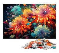 Puzzles for Adults 1000 Pieces Colorful Flower Art Jigsaw Puzzle A Work of Art for And Teenager Age 14 Years Up 1000 PCS(75x50cm)