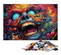 Puzzles for Adults 1000 Pieces Colorful Hell Demon Puzzle Toys Unique Home Decor And Gifts Suitable for And Teenager 14 And Up 1000 PCS(75x50cm)
