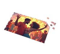 Puzzles For Adults 1000 Pieces Colorful Night: A Dance Of Joy And Unity Picture Puzzle Spot It Game For Kids Spot It Game For Kids(300PCS)