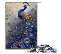 Puzzles for Adults 1000 Pieces Colorful Peacock Impossible Puzzle Family Game Stress Reliever Difficult Challenge 1000 PCS(75x50cm)