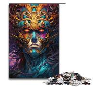 Puzzles for Adults 1000 Pieces Colorful Psychedelic for Empowering Warriors Impossible Puzzle Family Game Stress Reliever Difficult Challenge 1000 PCS(38x26cm)