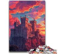 Puzzles for Adults 1000 Pieces Colorful Warwick Castle Challenging To Complete But Fun And Humorous Unique Birthday And Gifts 26x38cm