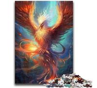 Puzzles for Adults 1000 Pieces Colourful Phoenix Bird Educational Games Educational Game for Birthday, Chrismas for And Age 14 50x75cm
