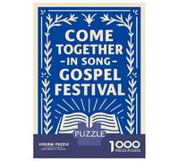 Puzzles for Adults 1000 Pieces Come Together in Song Gospel Festival Jigsaw for Adults Brain Teaser Game Analysis And Logic Fun Activities at Home 38x26cm/1000pcs