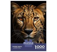 Puzzles for Adults 1000 Pieces Cool Cheetah Portrait Jigsaws for Adults Brain Teaser Game Pattern Assembly Challenging Game Gifts 70x50cm/1000pcs