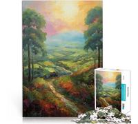 puzzles for adults 1000 pieces Countryside Path at Sunset Herausfordernd Schwierig Tolles Geschenk für Spiele38x26cm