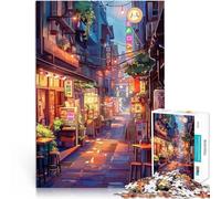 puzzles for adults 1000 pieces Cozy Lofi Street Anime Intellektuelles Spiel Einzigartige Geburtstags- und Geschenkideen75x50cm
