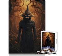 Puzzles for Adults 1000 Pieces Cursed Pumpkin King Brainteaser Family Games Staycation Kill Time Gifts Ideas Size 38x52cm