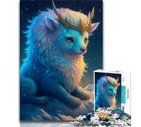 Puzzles for Adults 1000 Pieces Cute Dragon Baby 1000 Pieces for Teenagers,Stress Reliever Staycation Kill Time Parent-child Interaction 38x26cm