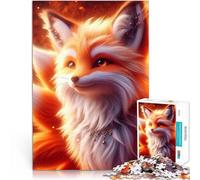 puzzles for adults 1000 pieces Cute fuzzy fox Herausforderndes Spielspielzeug denn eignet sich ideal als Geschenk für die ganze Familie75x50cm