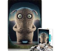 Puzzles for Adults 1000 Pieces Cute Monster 1000 Piece Puzzle,Educational Games Home Decoration Suitable for Desktop Decoration 38x26cm