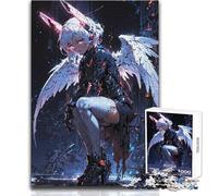 Puzzles for Adults 1000 Pieces Cyberpunk Angel Tough Challenge Hands-on Game for And from 14 Years And over (size 50x75cm)