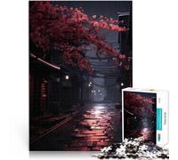 puzzles for adults 1000 pieces Dark Japan Village Alley Spiele Spielzeug Geschenk Die Liebe zwischen Paaren stärken50x70cm