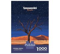 Puzzles for Adults 1000 Pieces Dead Tree in Namibian Desert Jigsaw for Adults Brain Teaser Game Wall Decoration Christmas Birthday Gifts 38x26cm/1000pcs