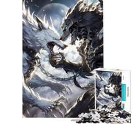 Puzzles for Adults 1000 Pieces Death Wolf Vs Life Wolf Impossible Game Learning Educational Toys Birthday Gifts Precision Cutting (Size 38x52cm)