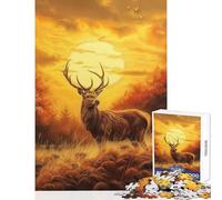 Puzzles for Adults 1000 Pieces Deer Standing in Grass Puzzle For Teenagers But Fun And Humorous Help The Brain Exercise Gifts for Friends And Family (38x52cm)