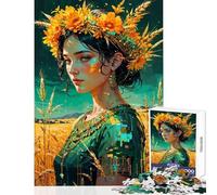 Puzzles for Adults 1000 Pieces Demeter︰ Verdant Crown - Golden Harvest Goddess Educational Games Staycation Kill Time Anti-Stress Toys for Birthday, Chrismas (38X26cm)