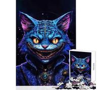 Puzzles for Adults 1000 Pieces Demon Cat Puzzle For Teenagers But Fun And Humorous Help The Brain Exercise Gifts for Friends And Family (38x26cm)