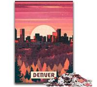 Puzzles for Adults 1000 Pieces Denver 1000 Pieces for Teenagers,Stress Reliever Staycation Kill Time Parent-child Interaction (50x75cm)