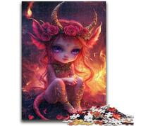 Puzzles for Adults 1000 Pieces Devil Little Dragon Girl for Educational Game Challenge Toy for Is Ideal As A Gift for The Whole Family 38x26cm