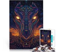 puzzles for adults 1000 pieces Dinosaur Art Made of cardboard Suitable for people aged 14 and above Home Educational Games DIY Toys Great gifts and toys。size:38x52cm/14.96x20.47inch