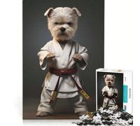 Puzzles for Adults 1000 Pieces Dogs Taking The Martial Path, Educational Toy, Pattern Assembly, Artists Collection, Fine Art 38x26cm