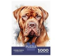 Puzzles for Adults 1000 Pieces Dogue De Bordeaux Puzzles for Adults Brain Teaser Game Home Decoration Fun Activities at Home 38x26cm/1000pcs