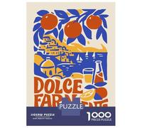 Puzzles for Adults 1000 Pieces Dolce Far Niente Italy Art Jigsaw for Adults Brain Teaser Game Analysis And Logic Fun Activities at Home 70x50cm/1000pcs