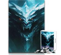Puzzles for Adults 1000 Pieces Dragon King of Winters Brainteaser Family Games Staycation Kill Time Gifts Ideas Size 50x75cm