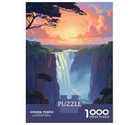Puzzles for Adults 1000 Pieces Dreamy Victoria Falls Jigsaw for Adults Brain Teaser Game Analysis And Logic Fun Activities at Home 52x38cm/1000pcs
