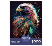 Puzzles for Adults 1000 Pieces Eagle Art Style 4 Jigsaws for Adults Brain Teaser Game Analysis And Logic Unique Birthday And Xmas Gifts 38x26cm/1000pcs